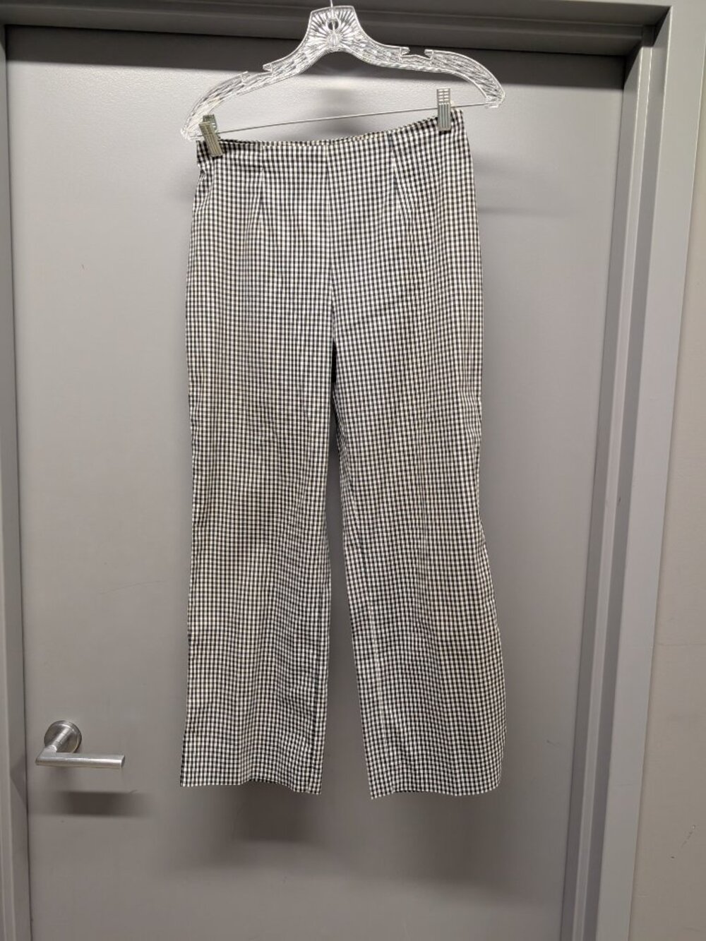 Piazza Sempione Black and White Checkered Pants